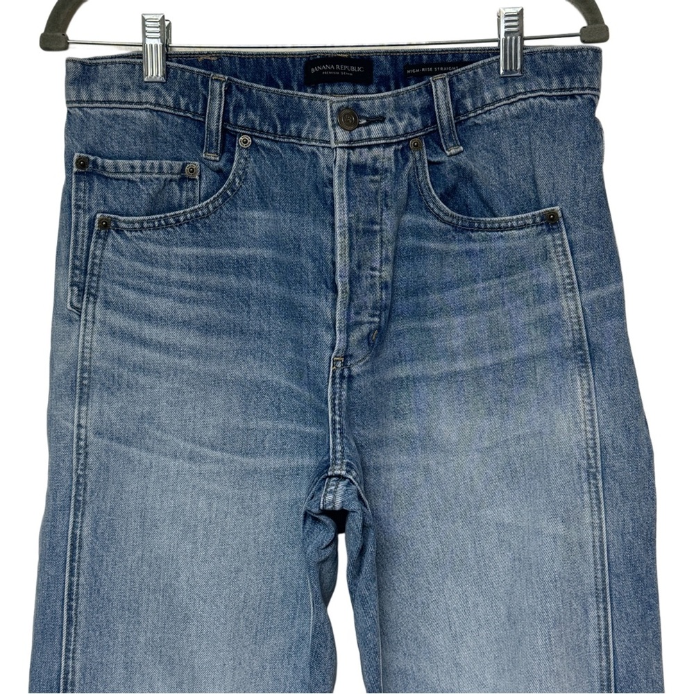 Banana Republic Blue Straight Leg Jeans - Picture 4 of 8